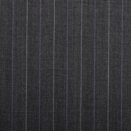 15024 Dark Grey Herrinbone With Purple Stripe Quartz Super 100
